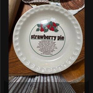 Strawberry Pie Recipe Plate